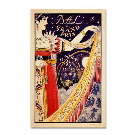 Trademark Fine Art 'Bal du Grand Prix' Canvas Art, 12x19 ALI0308-C1219GG